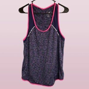 Tangerine Pink/Purple Active Workout Tank Top Women's Size XL